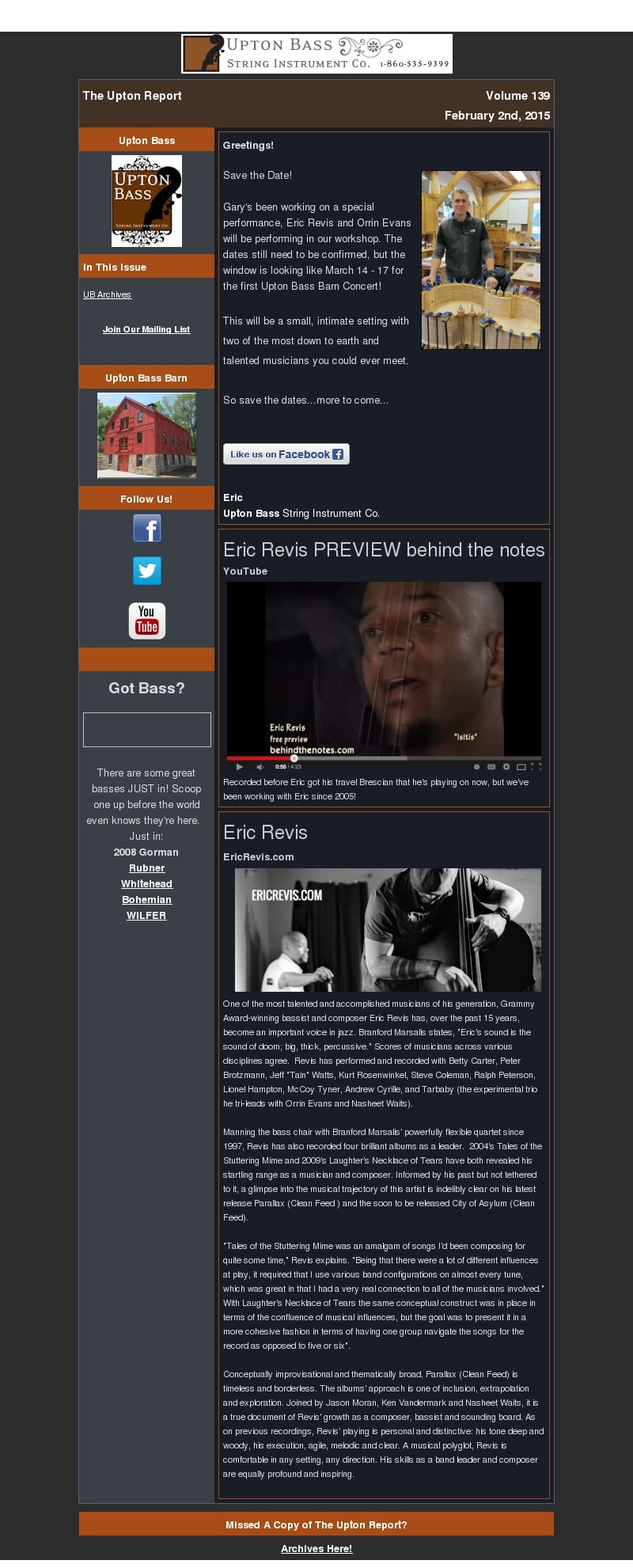 The Upton Report Vol.139
