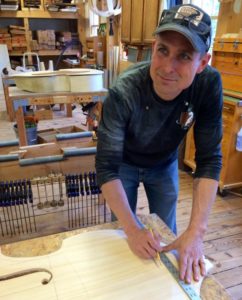 Eric Roy, head double bass luthier, Upton Bass