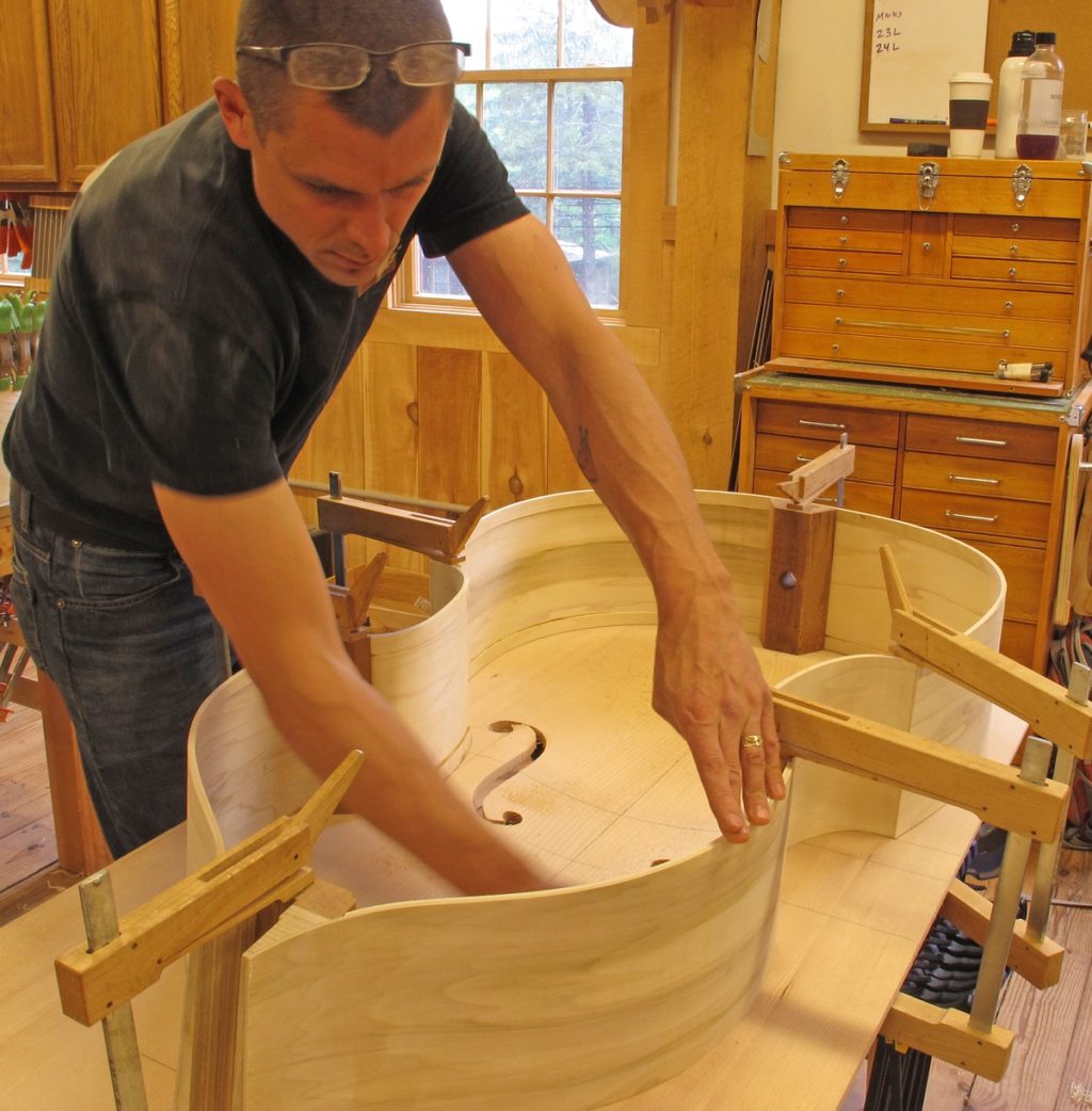 Eric laying out a bass