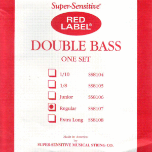 Super Sensitive Red Label Double Bass Strings
