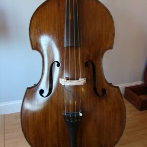 SOLD! Czech Flat Back Double Bass Carved Upright Bass