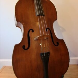SOLD! Czech Round Back Double Bass Carved Upright Bass