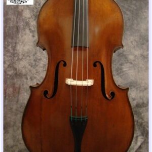 SOLD! 1930's  German Made Fully Carved Double Bass Labeled "Enrico Robella, Milano 1930"