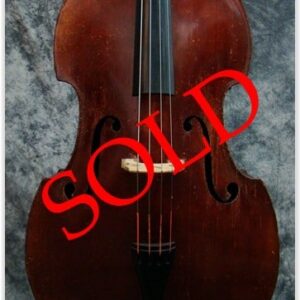 SOLD: John Juzek Fully Carved Double Bass c1950