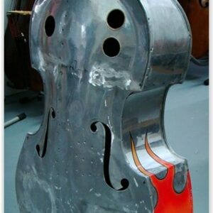 SOLD: Pfretszchner Aluminum "Flaming Junker" Double Bass