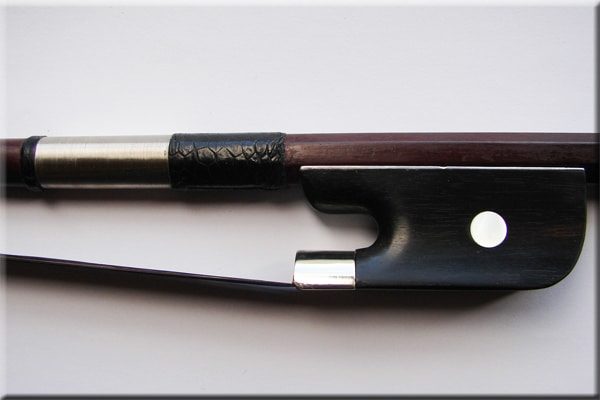 SOLD: German Stamped Workshop Double Bass Bow - French Style