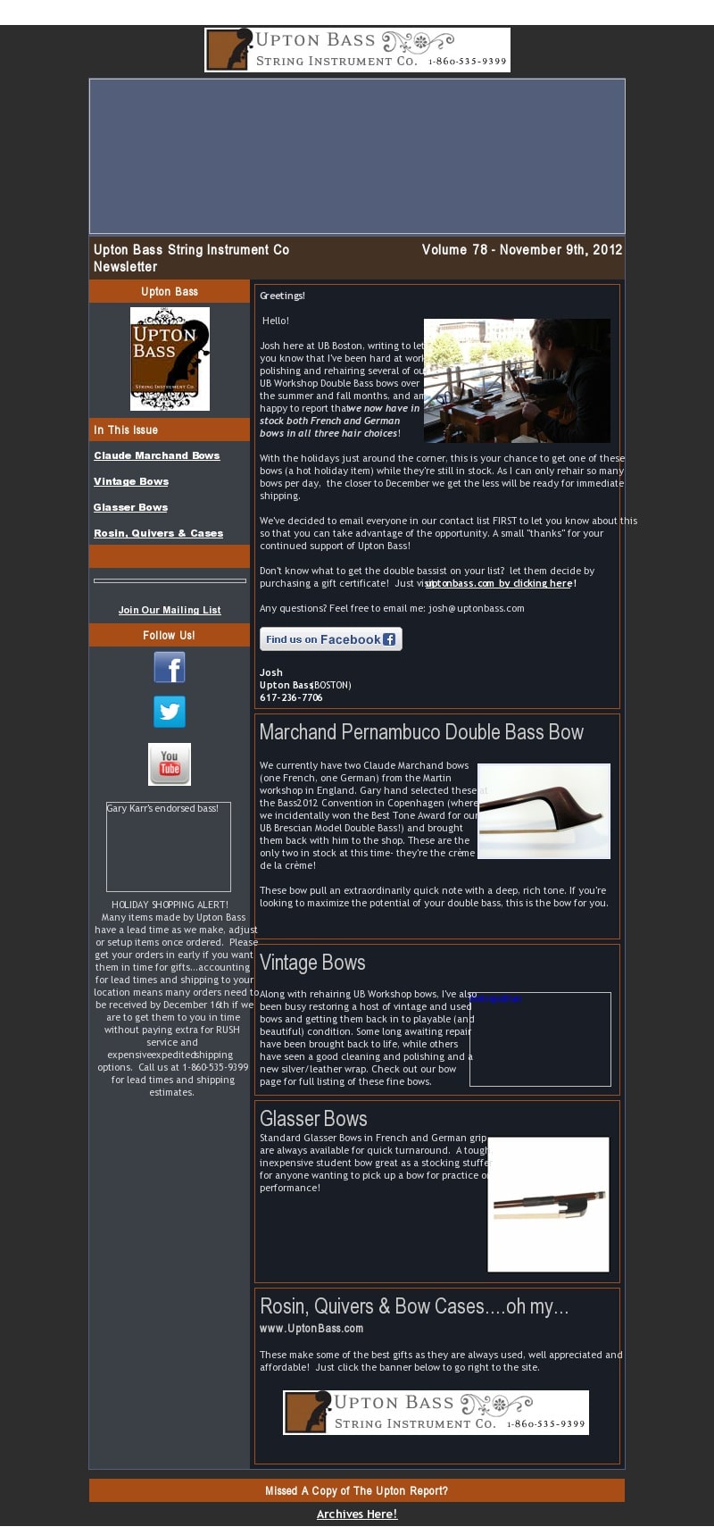 The Upton Report Vo. 78