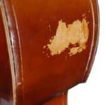 Kay C-1 upright bass scuff