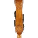 King Mortone double bass lions head back