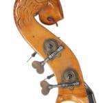 King Mortone double bass lions head side