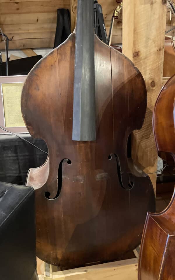 Austrian double bass pre-restoration
