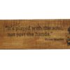 Victor Wooten Bass Quote Wood Burn