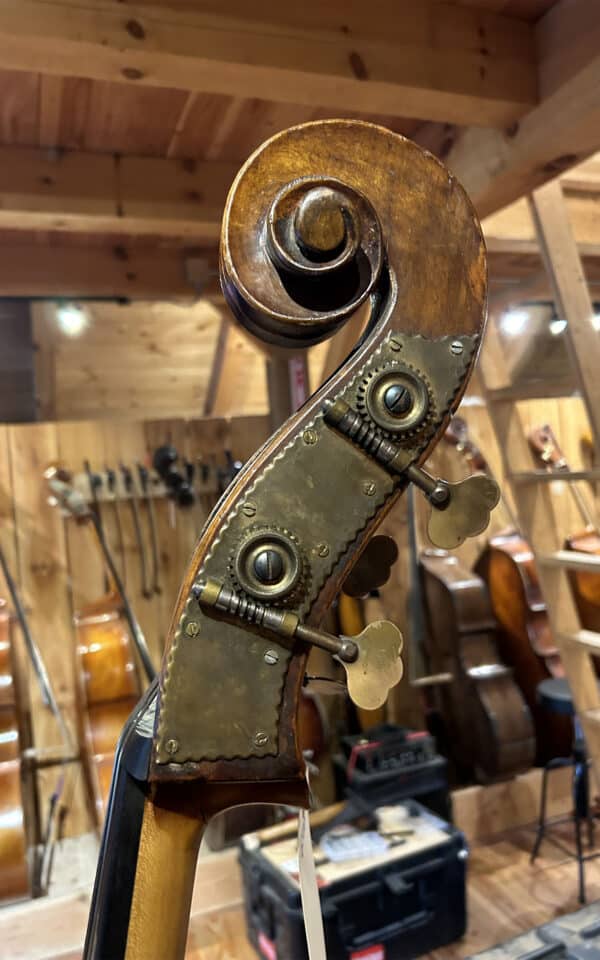 Otto Rubner double bass 1938 Scroll