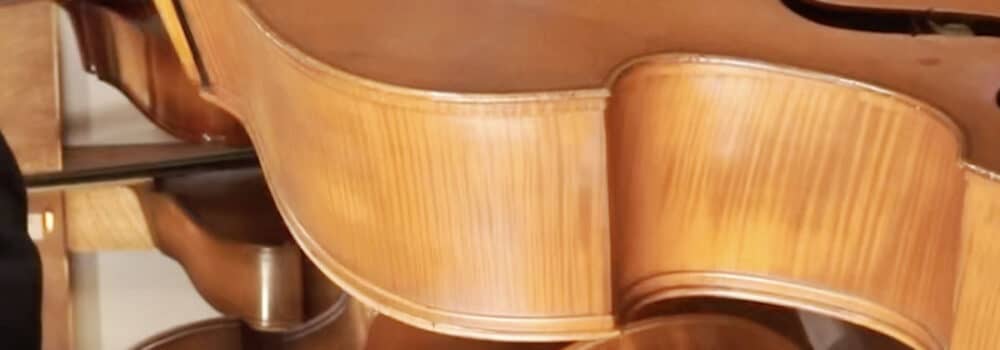 double bass close up