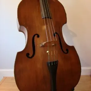 SOLD: Czech Round Back Double Bass Carved Upright Bass