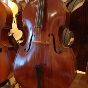 SOLD: Mittenwald flatback double bass from c1850