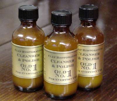 Clef Restorative Cleanser & Polish Clef Restorative Cleanser & Polish - Old No. 1 Instrument Polish made by Upton Bass String Instrument Co.