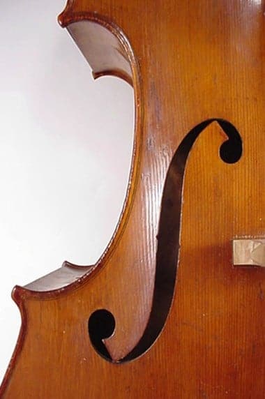 SOLD: Fine French Double Bass Attributed to Collin Mezin and stamped Paul Bisch
