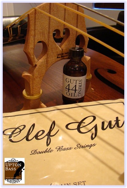 Clef Gut Upright Bass Strings + Gut Oil Combo Deal