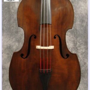 SOLD: Czechoslovakian Round Back Carved Double Bass