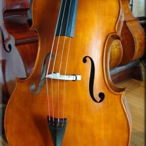 SOLD: Romanian Carved Flat-Back 3/4 Double Bass