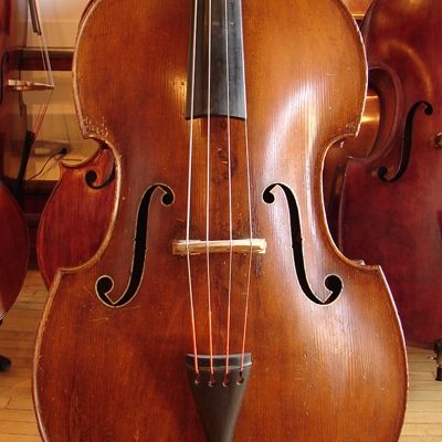 SOLD: Early 20th Century Czech Carved Double Bass