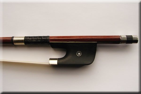 German Workshop Double Bass Bow, Stamped, French Style