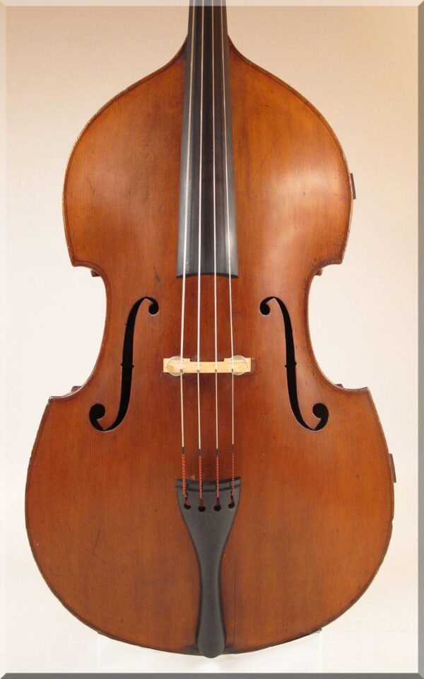 SOLD: Bohemian Fully Carved Double Bass c1920s