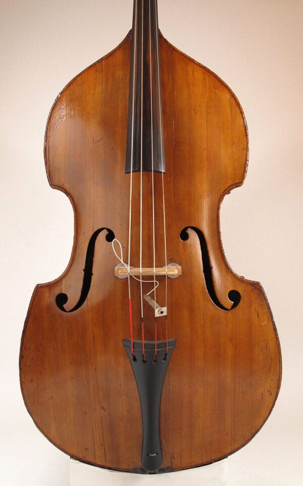 Czech Bohemian Fully Carved Double Bass 20th Century