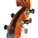 Johannes Rubner Double Bass Scroll Front Angle