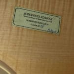Johannes Rubner Double Bass Label