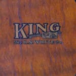 King Mortone double bass 1937 logo