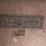 King Mortone double bass lions head label