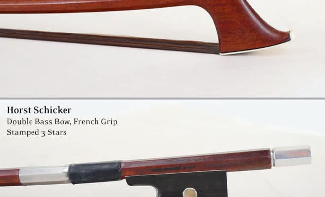 Horst Schicker double bass bow French